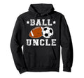 Ball Uncle Proud Soccer Football Uncle Hoodie - Minimalist Print for Adults - T-Shirt, Sweatshirt, Hoodie