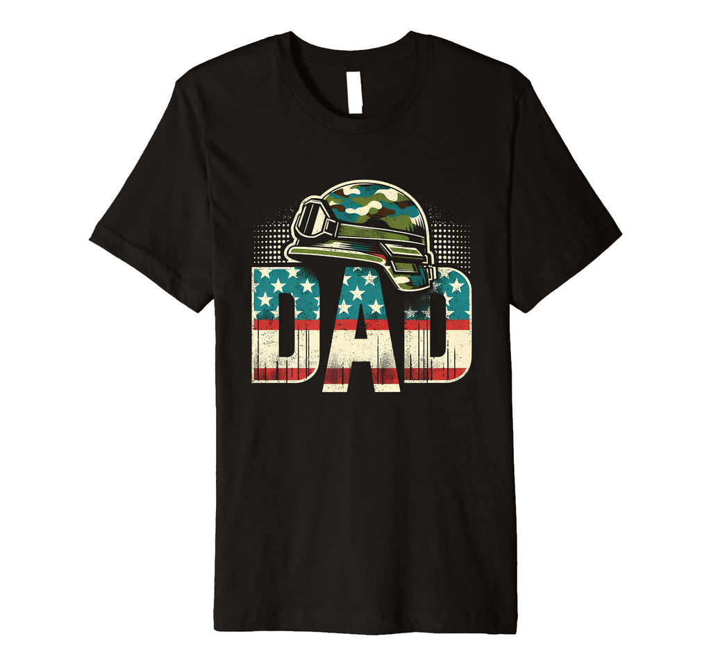 Mens Military Dad Patriotic Usa Soldier T-Shirt - Aesthetic Graphic Unisex - T-Shirt, Sweatshirt, Hoodie