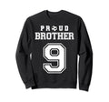Number 9 Custom Proud Soccer Futbol Sweatshirt - Aesthetic Graphic Unisex - T-Shirt, Sweatshirt, Hoodie