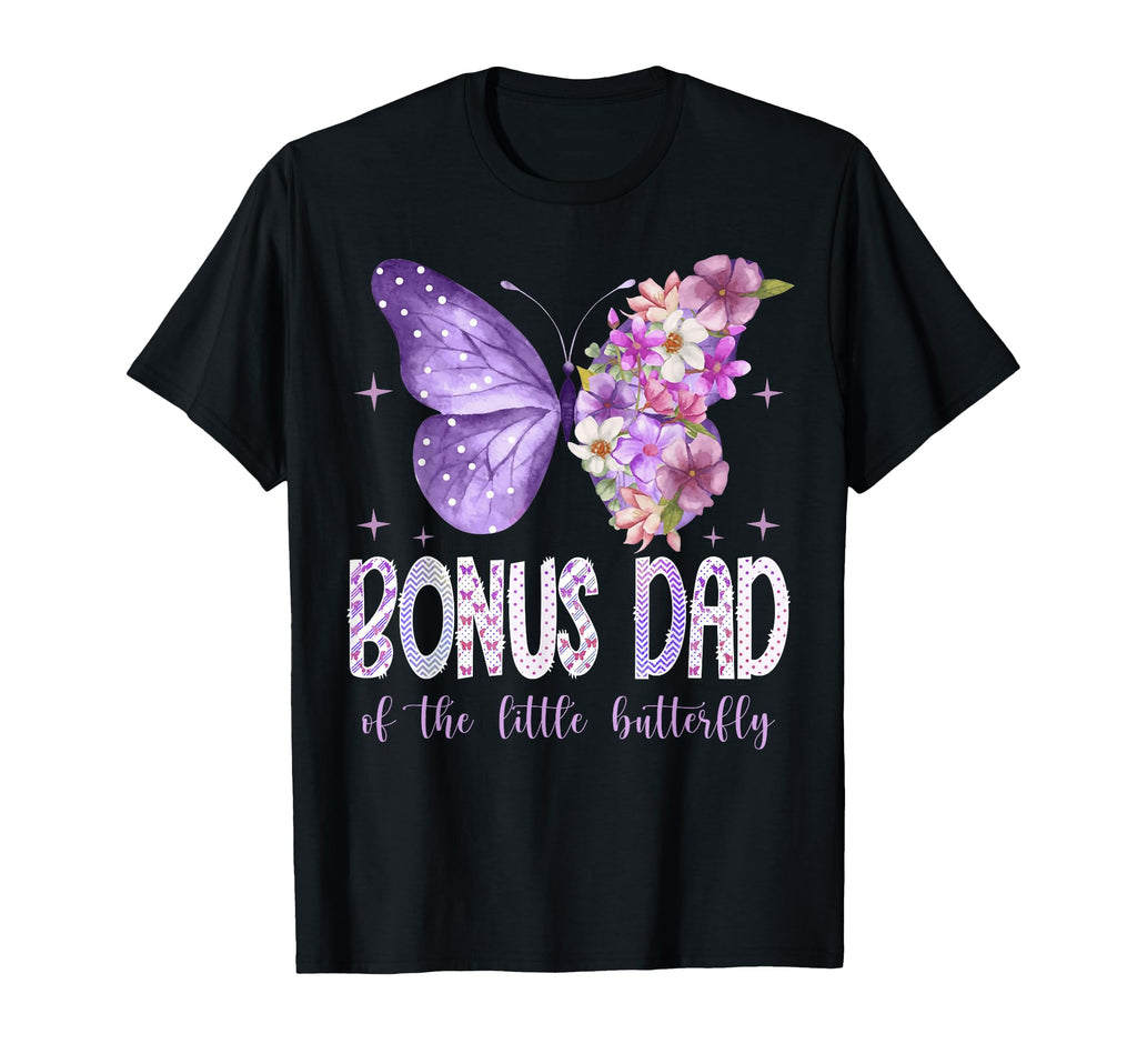 Bonus Dad Little Butterfly 1St T-Shirt - Fun Novelty Design for Adults - T-Shirt, Sweatshirt, Hoodie