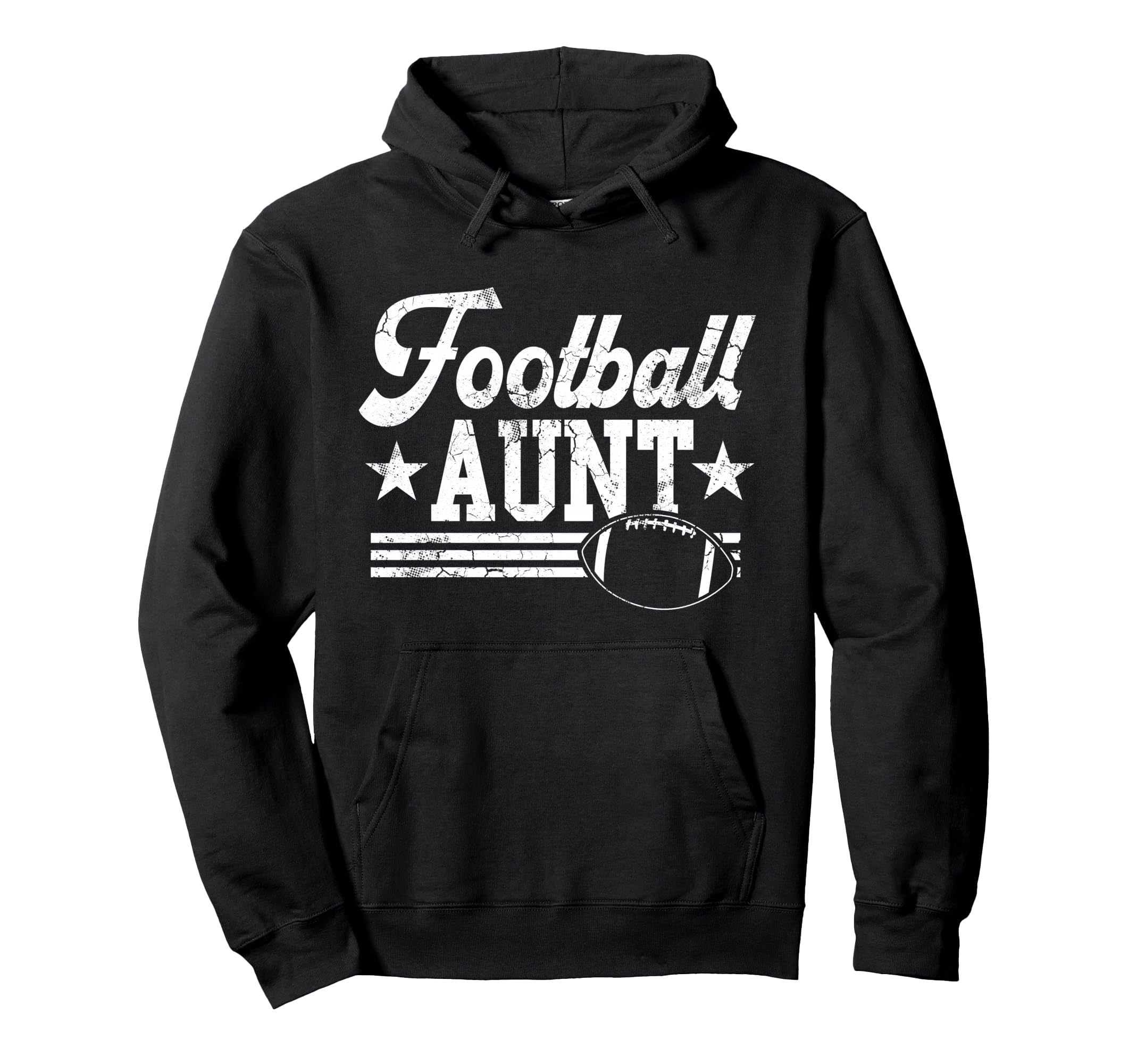 Football Aunt Auntie Sports Womens Hoodie - Unique Graphic Unisex - T-Shirt, Sweatshirt, Hoodie