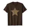 Grunge Star Distressed Brown T-Shirt - Trendy Graphic for Adults - T-Shirt, Sweatshirt, Hoodie