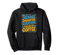 Fueled Coffee Parent Parenting Dad Hoodie - Casual Everyday Wear Men Women - T-Shirt, Sweatshirt, Hoodie