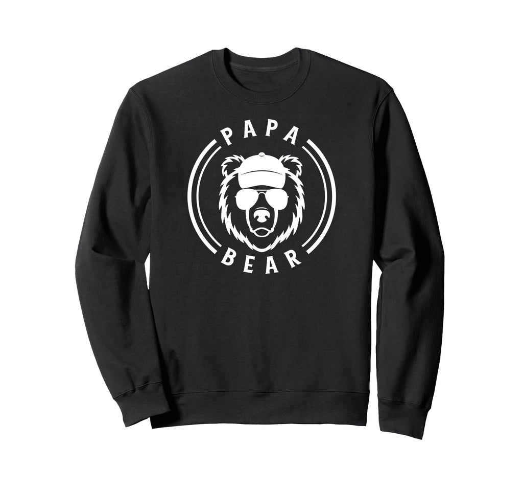 Papabear Papa Bear Daddy Dad Fathers Sweatshirt - Graphic Print Men Women - T-Shirt, Sweatshirt, Hoodie