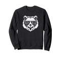 Papa Bear Face Sunglasses Sweatshirt - Minimalist Print Unisex - T-Shirt, Sweatshirt, Hoodie