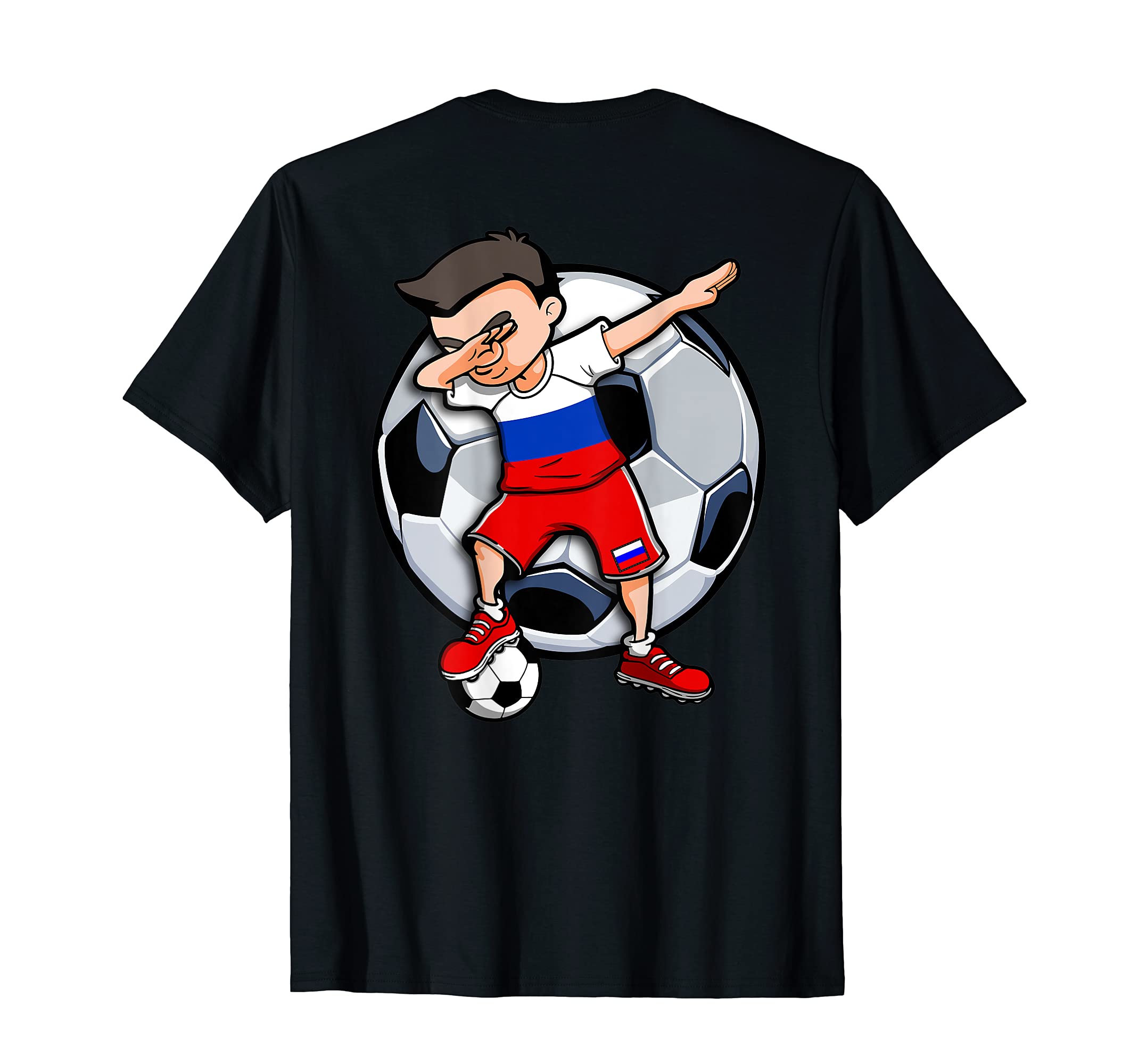 Dabbing Soccer Russia Football Fans T-Shirt - Minimalist Print Unisex - T-Shirt, Sweatshirt, Hoodie