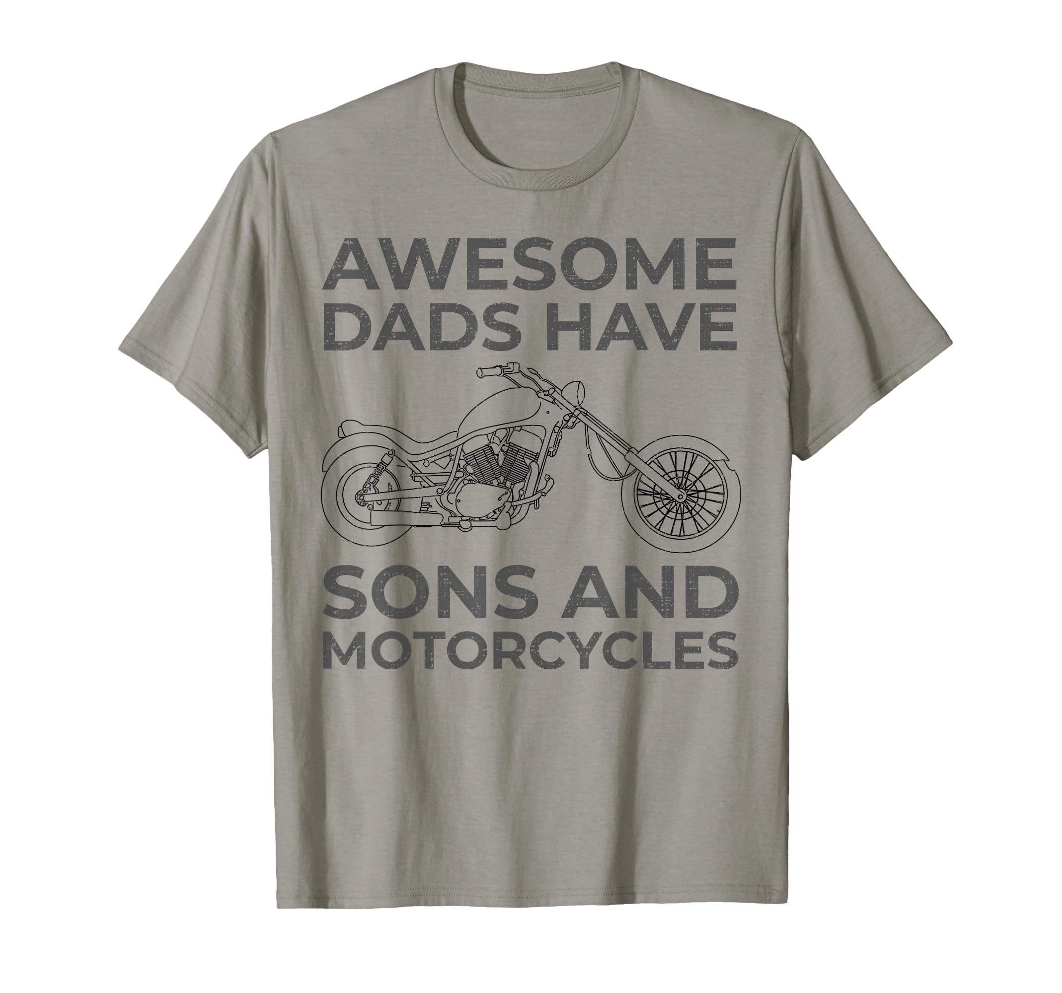 Awesome Dads Have Sons And Motorcycles T-Shirt - Graphic Print Men Women - T-Shirt, Sweatshirt, Hoodie
