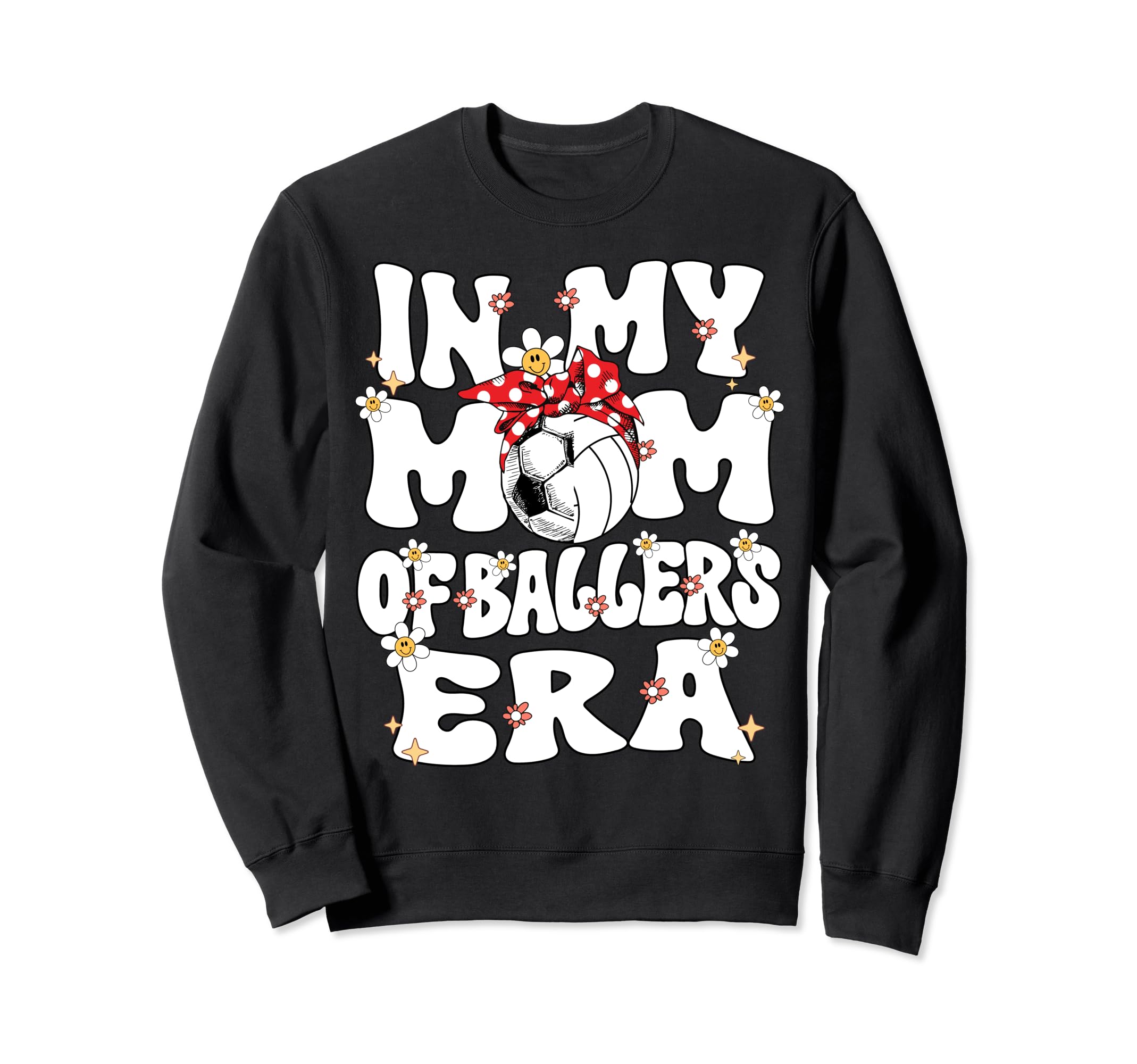 My Mom Ballers Era Groovy Volleyball Sweatshirt - Minimalist Print Unisex - T-Shirt, Sweatshirt, Hoodie