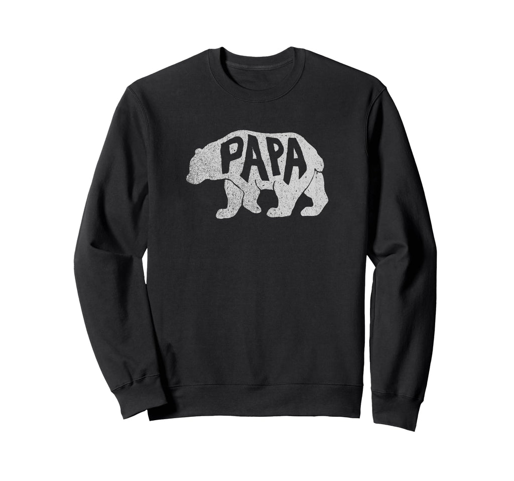 Fathers Day Papa Bear Silhouette And Sweatshirt - Streetwear Style Unisex - T-Shirt, Sweatshirt, Hoodie