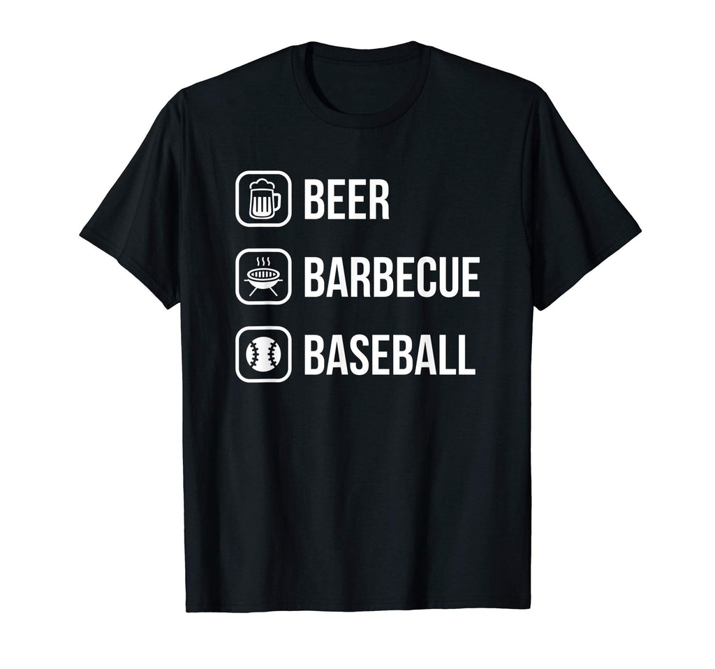 Beer Barbecue Baseball Fathers Day T-Shirt - Fun Novelty Design for Adults - T-Shirt, Sweatshirt, Hoodie
