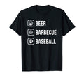 Beer Barbecue Baseball Fathers Day T-Shirt - Fun Novelty Design for Adults - T-Shirt, Sweatshirt, Hoodie