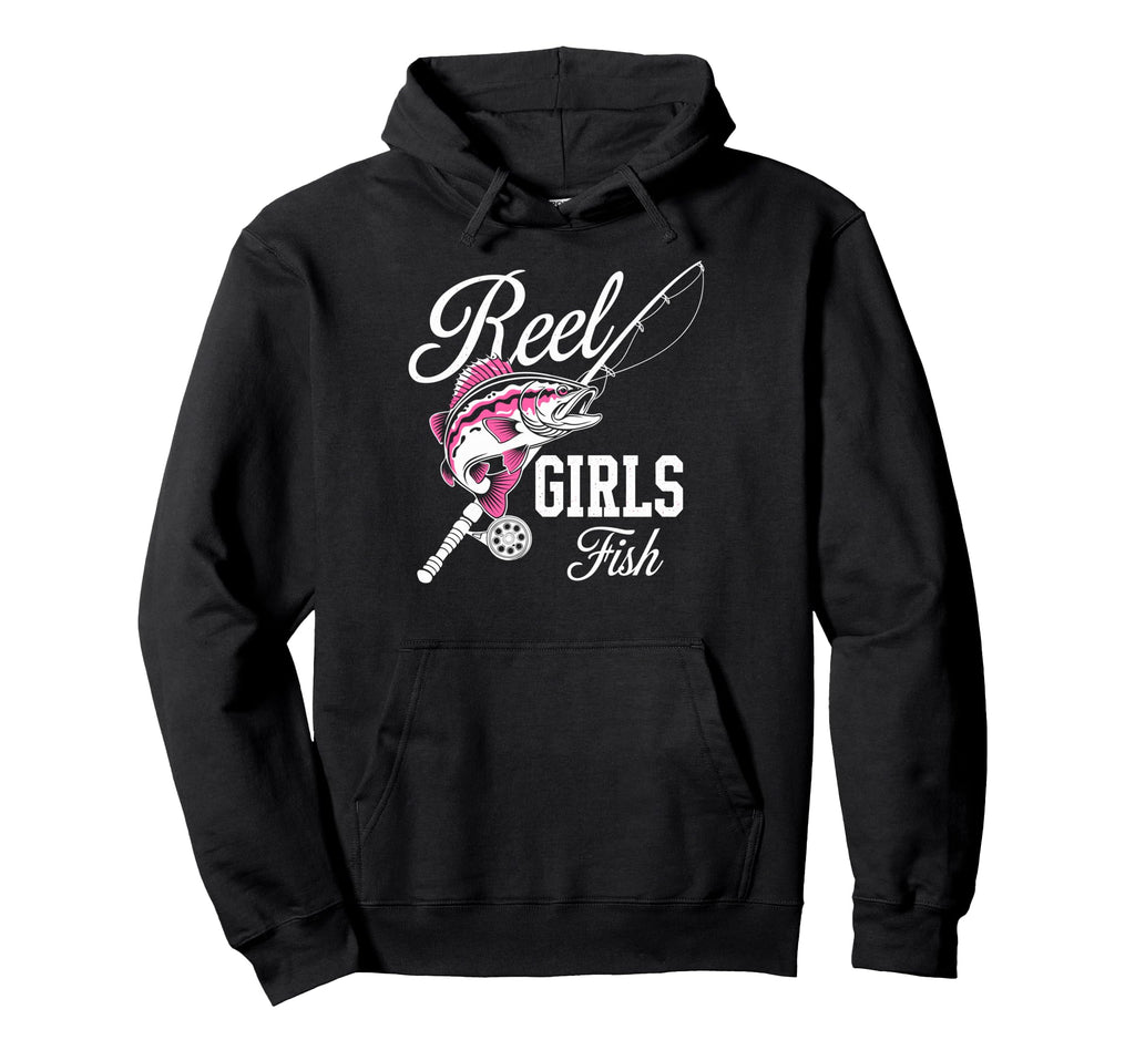Reel Fish Fisher Mom Bass Fishing Fish Hoodie - Aesthetic Graphic Unisex - T-Shirt, Sweatshirt, Hoodie
