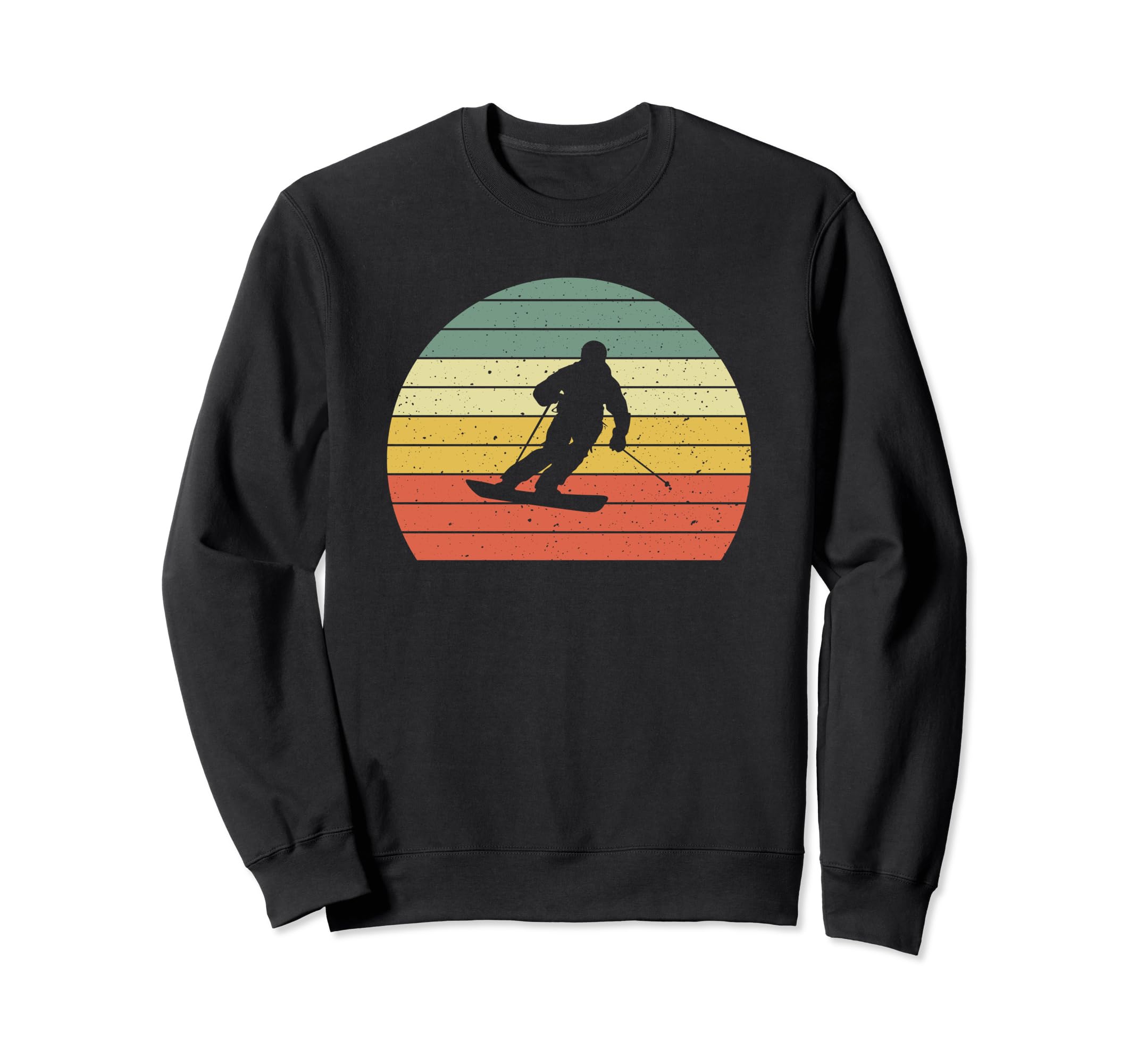 Ski Sunset Skier Skiing Dad Ski Lovers Sweatshirt - Graphic Print Men Women - T-Shirt, Sweatshirt, Hoodie