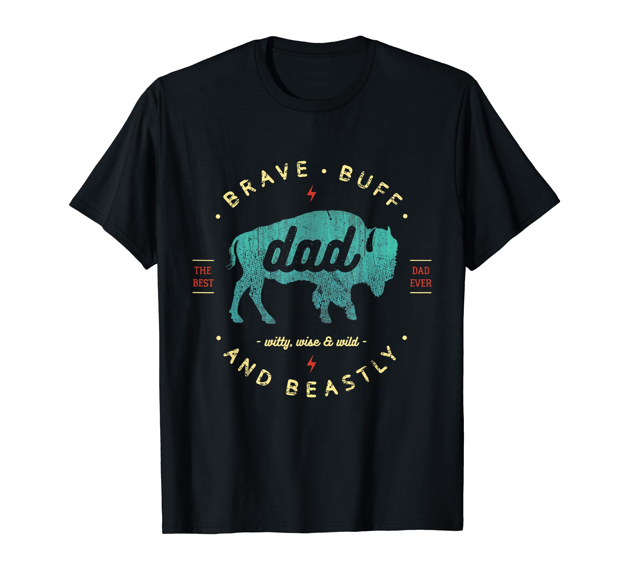 Mens Fathers Day Gift Dad Buffalo Bison T-Shirt - Aesthetic Graphic Unisex - T-Shirt, Sweatshirt, Hoodie