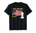 Battleship Indiana Bb 58 Warship T-Shirt - Custom Art Print for Adults - T-Shirt, Sweatshirt, Hoodie