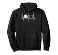 Baseball Player Heartbeat Coach Dad Hoodie - Unique Graphic Men Women - T-Shirt, Sweatshirt, Hoodie