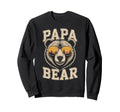 Papa Bear Sunset Forest Shades Sweatshirt - Unique Graphic for Adults - T-Shirt, Sweatshirt, Hoodie