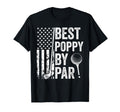 Best Poppy Par Usa Flag Golf Fathers T-Shirt - Minimalist Print for Adults - T-Shirt, Sweatshirt, Hoodie