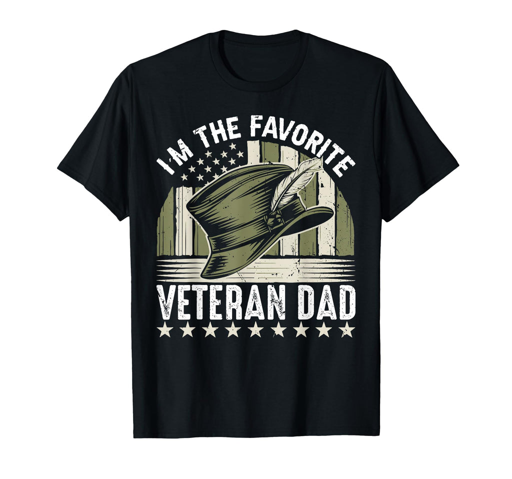 Im Favorite Veteran Dad T-Shirt - Graphic Print Men Women - T-Shirt, Sweatshirt, Hoodie