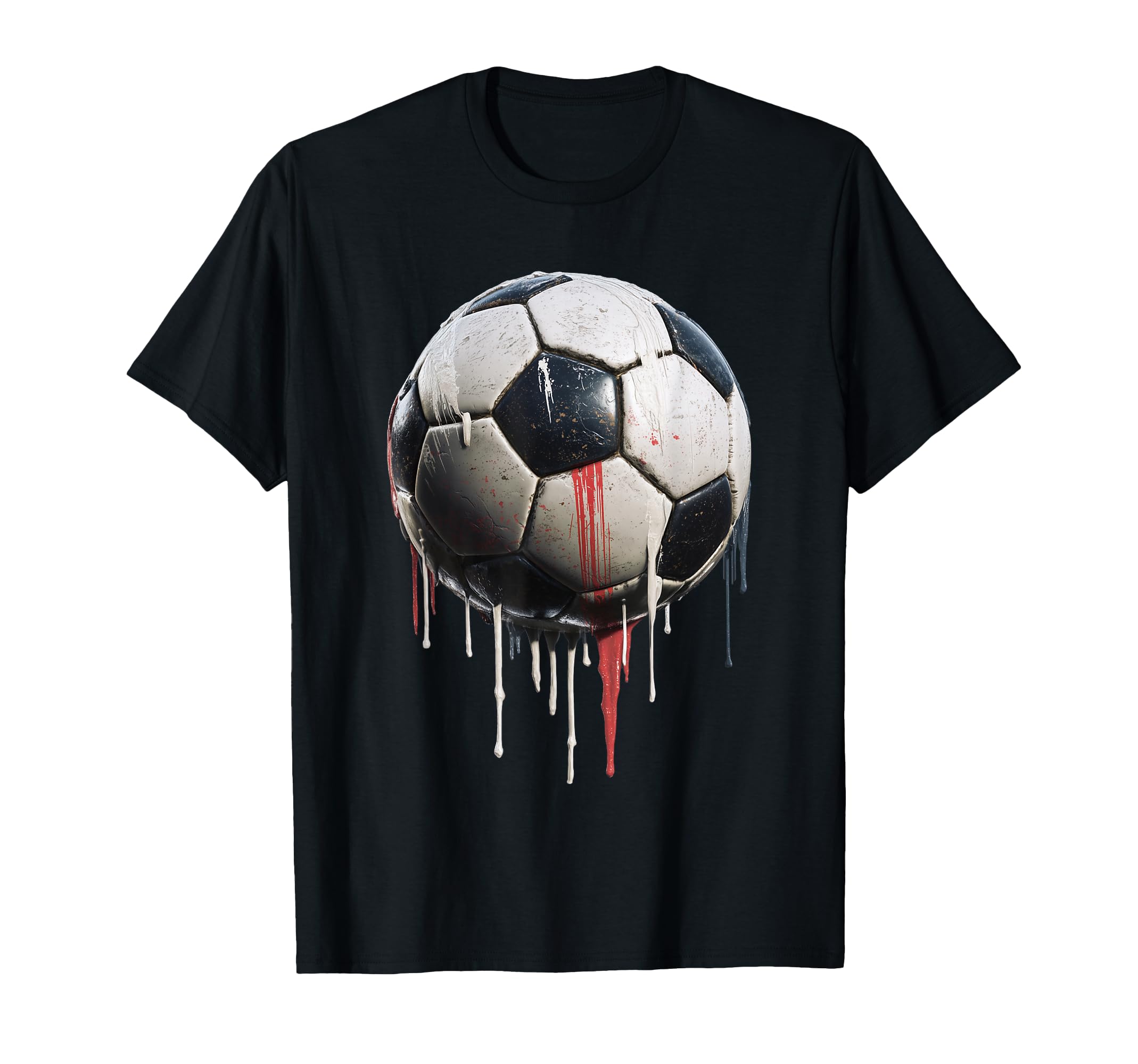 Soccer Ball Football Player And T-Shirt - Fun Novelty Design for Adults - T-Shirt, Sweatshirt, Hoodie