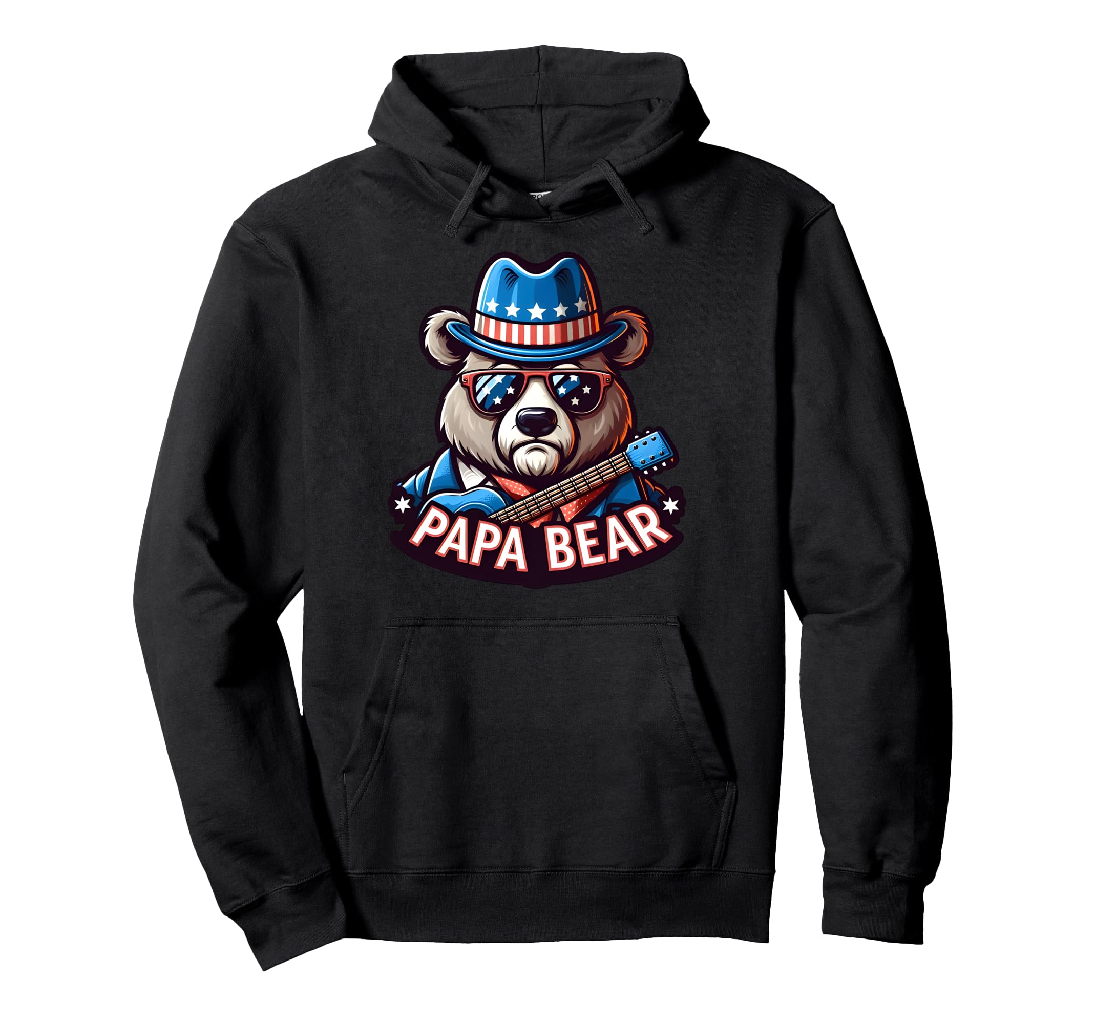 Papa Bear Gifts Funny Birthday Fun Hoodie - Streetwear Style for Adults - T-Shirt, Sweatshirt, Hoodie