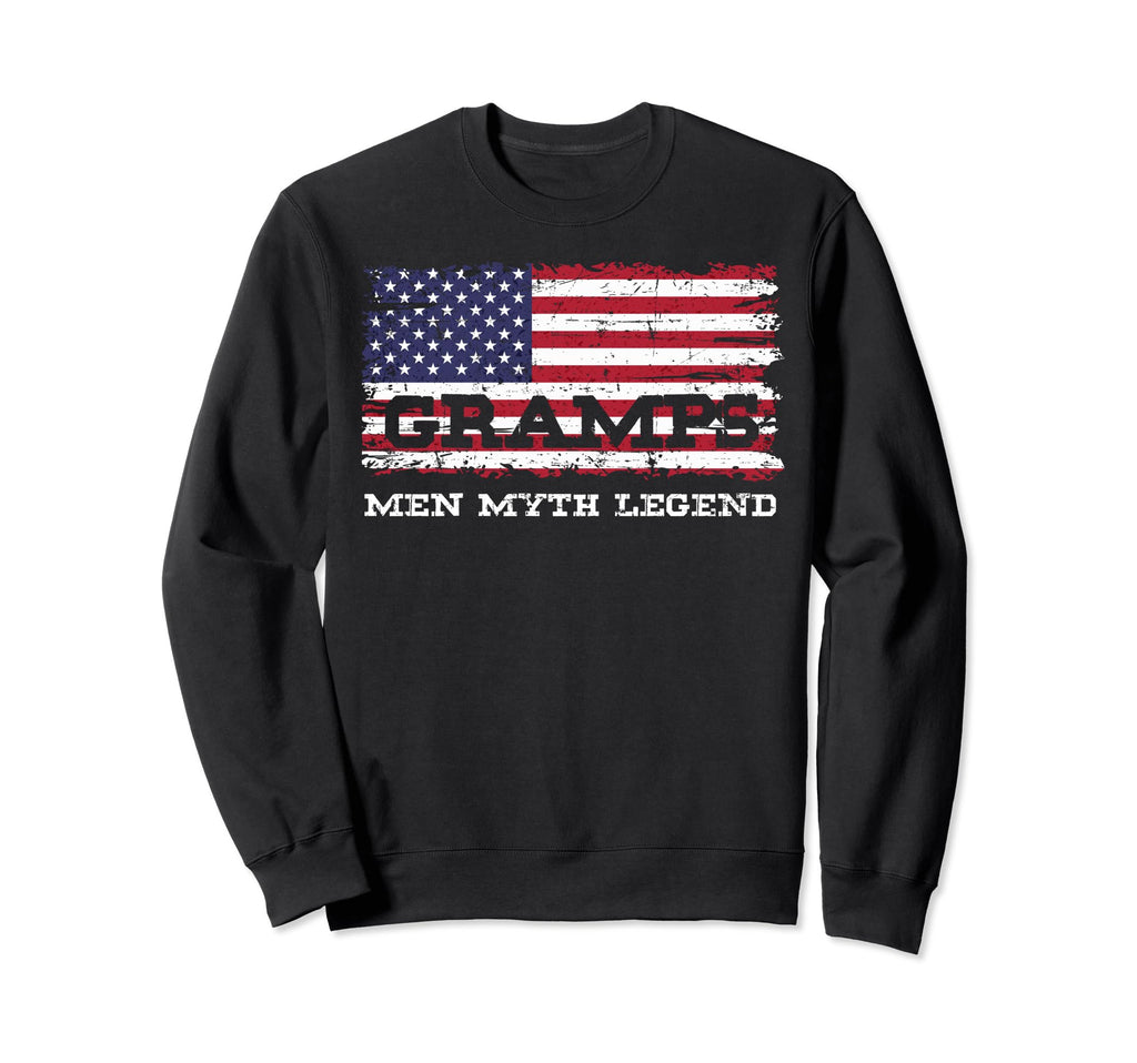 Gramps Myth Legend Fathers Day Sweatshirt - Minimalist Print for Adults - T-Shirt, Sweatshirt, Hoodie