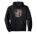American Flag Trucker Dad Big Rig Hoodie - Novelty Apparel Men Women - T-Shirt, Sweatshirt, Hoodie