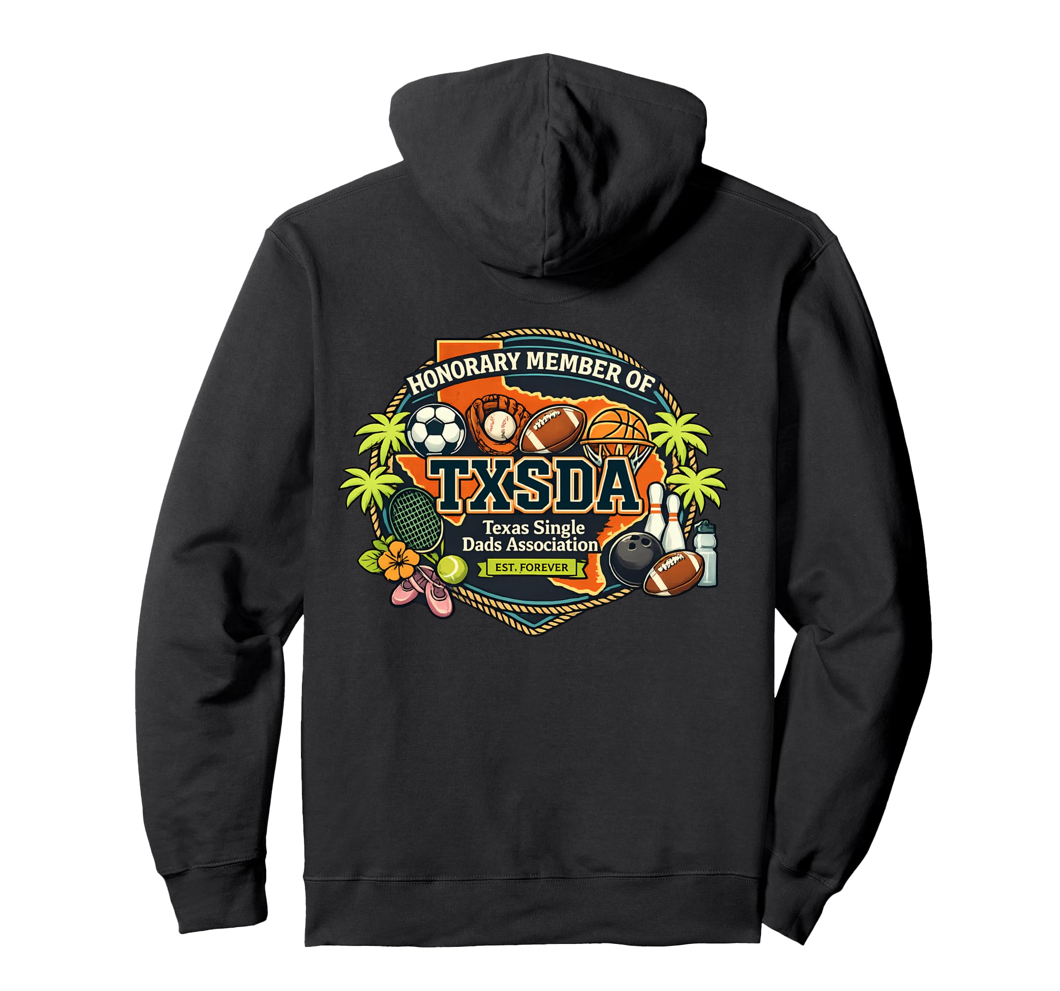Honorary Member Txsda Texas Single Hoodie - Custom Art Print for Adults - T-Shirt, Sweatshirt, Hoodie
