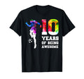 Funny 10 Years Being Awesome Soccer T-Shirt - Streetwear Style Men Women - T-Shirt, Sweatshirt, Hoodie