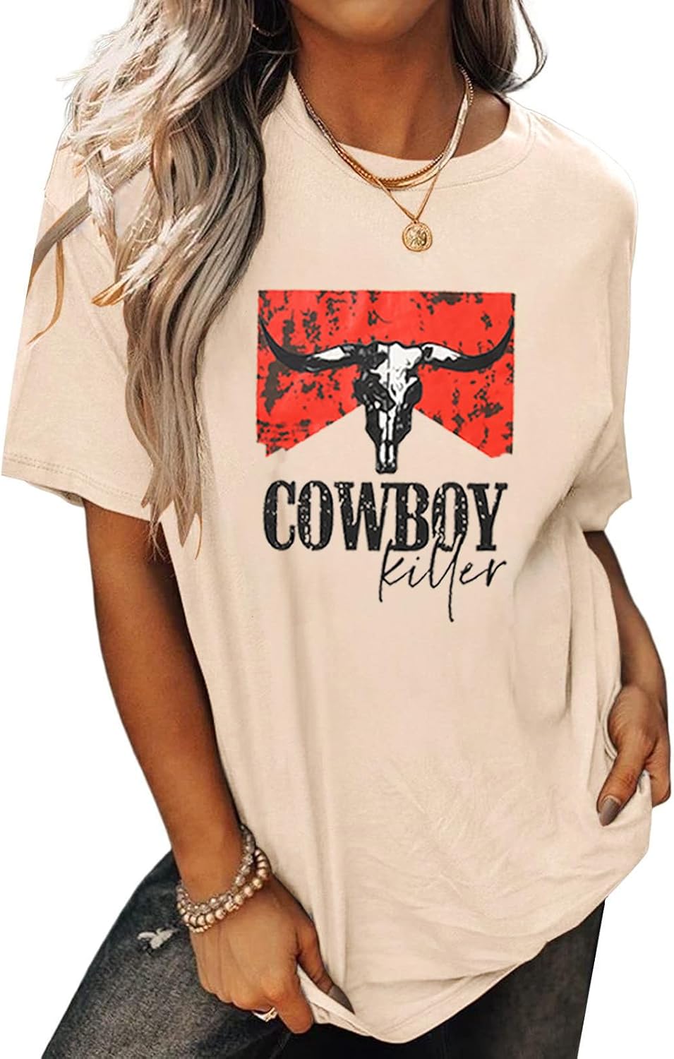 Cowboy for Women Western Vintage Rodeo Retro Bull - Adult & Kids T-Shirts, Sweatshirts & Hoodies apparel design preview 1