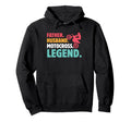 Father Husband Motocross Legend Funny Hoodie - Casual Everyday Wear Unisex - T-Shirt, Sweatshirt, Hoodie