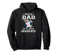 Proud Dad 2024 Graduate Senior Unicorn Hoodie - Minimalist Print Men Women - T-Shirt, Sweatshirt, Hoodie