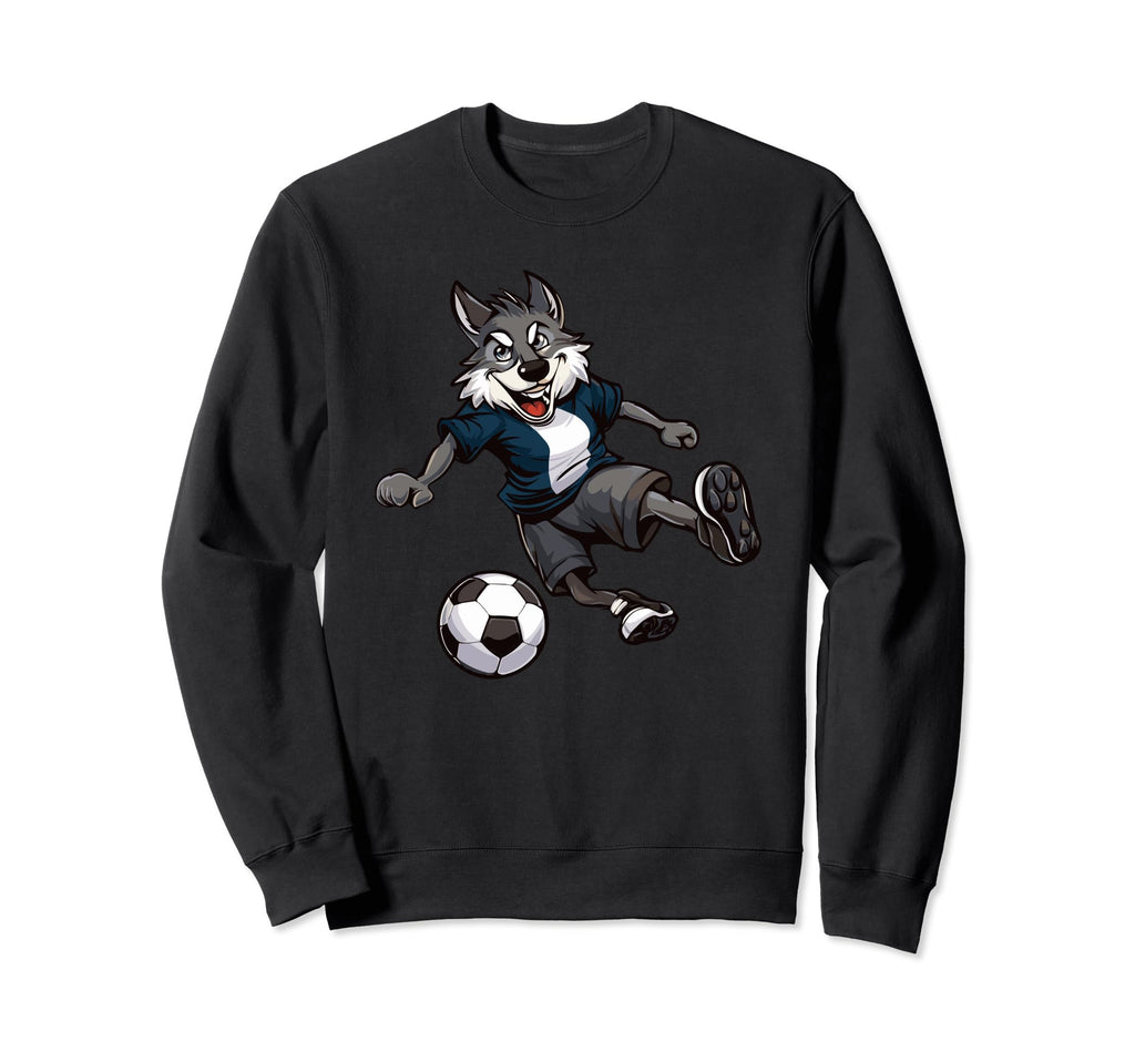 Wolf Forest Animals Wildlife Soccer Sweatshirt - Unique Graphic for Adults - T-Shirt, Sweatshirt, Hoodie