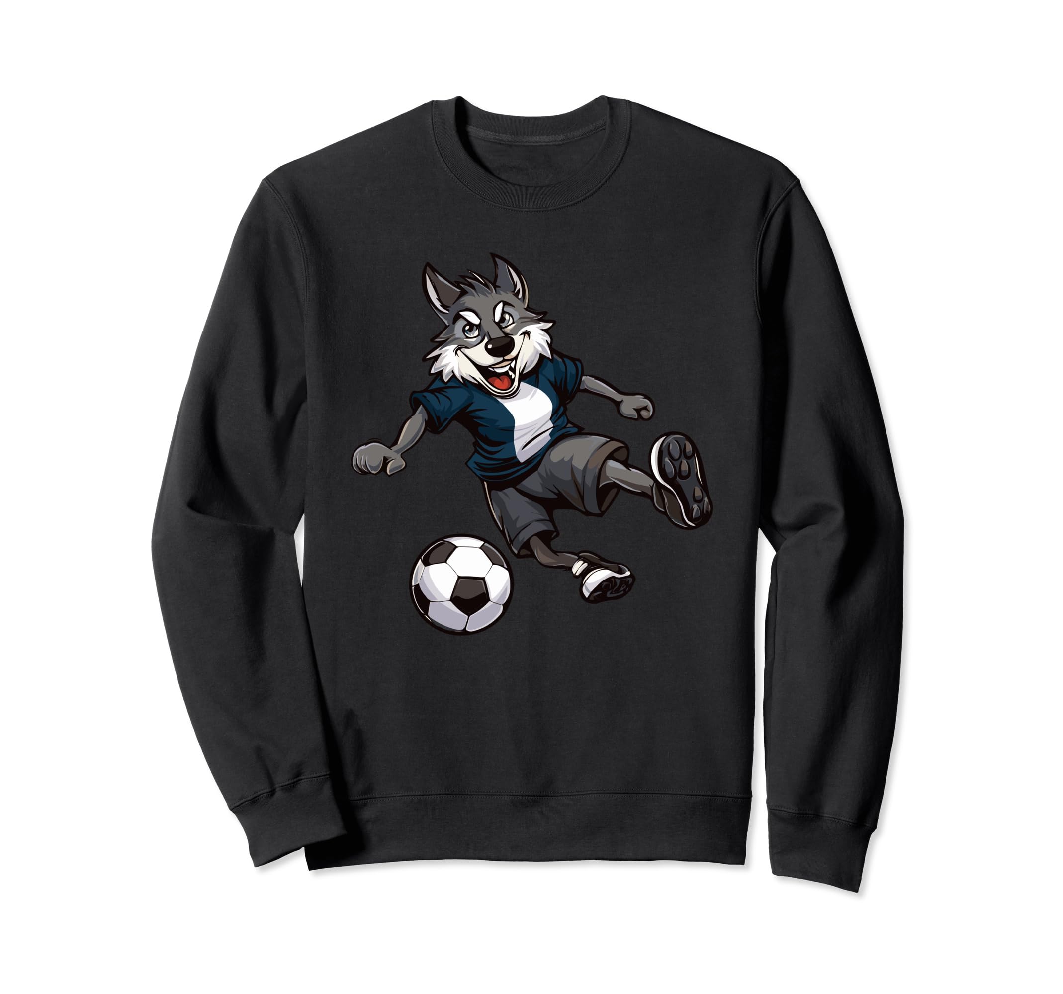 Wolf Forest Animals Wildlife Soccer Sweatshirt - Unique Graphic for Adults - T-Shirt, Sweatshirt, Hoodie