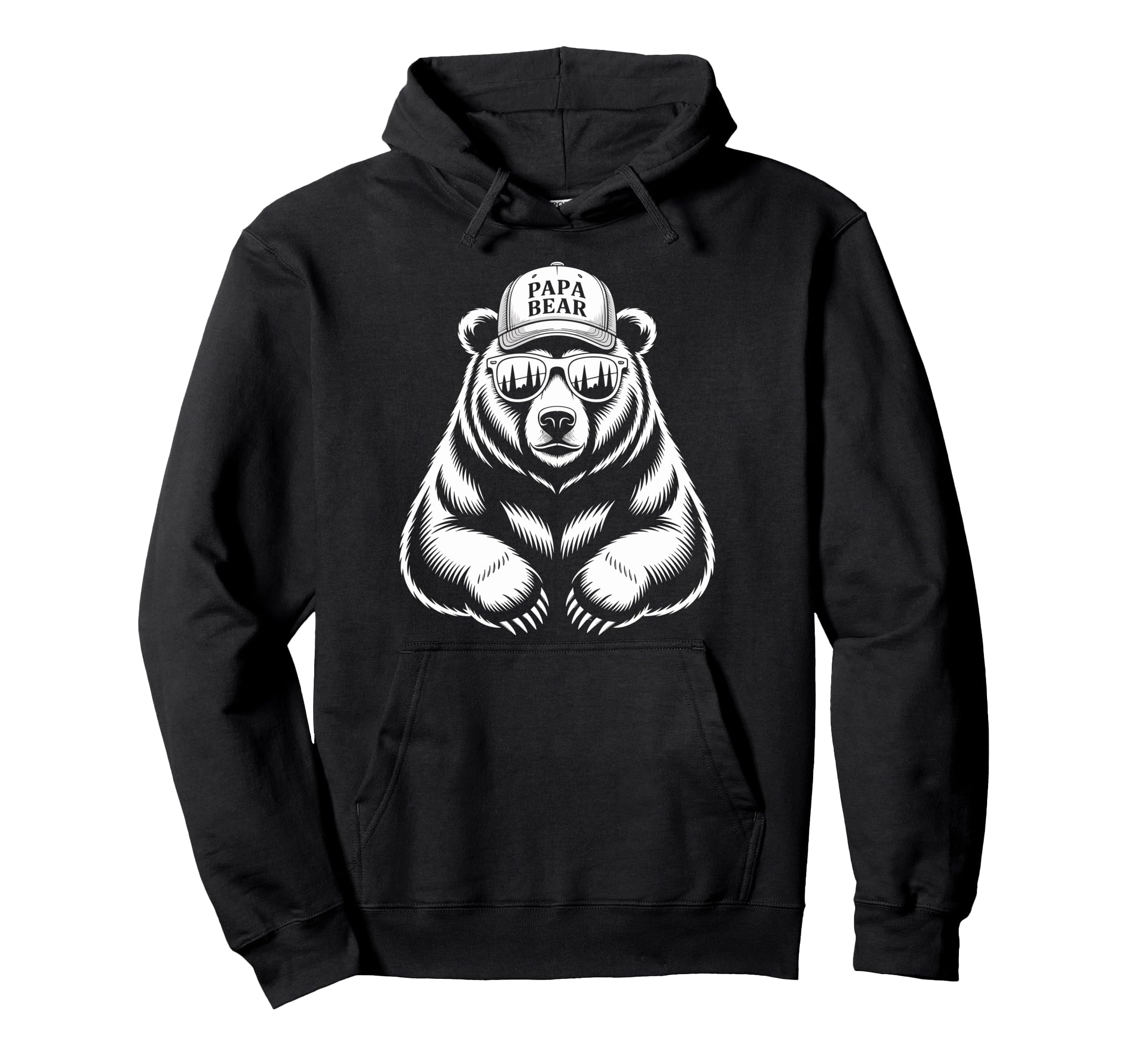 Papa Bear Wilderness Dad Hoodie - Streetwear Style for Adults - T-Shirt, Sweatshirt, Hoodie