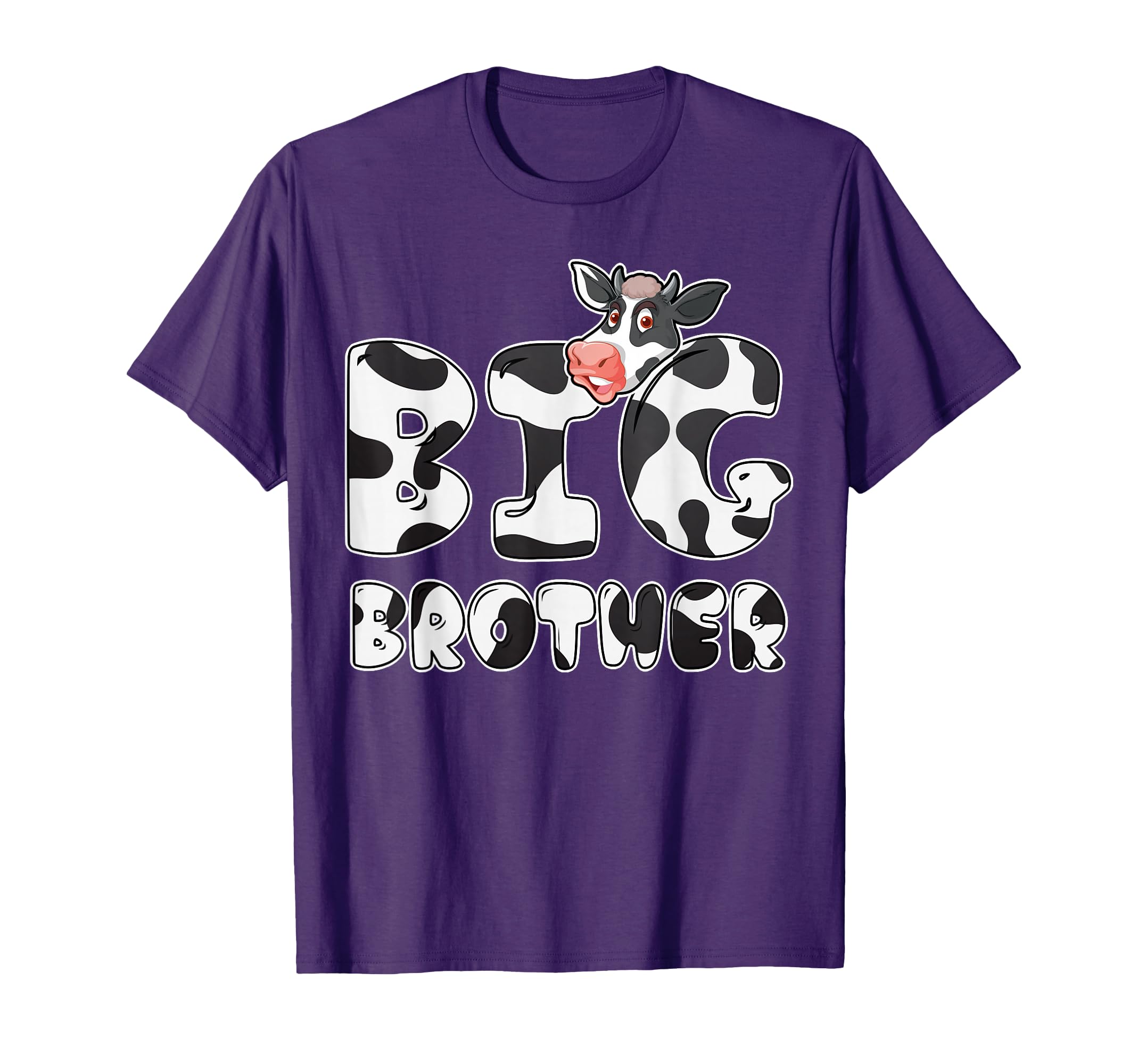 Cow Big Brother Birthday Funny Family T-Shirt - Minimalist Print Unisex - T-Shirt, Sweatshirt, Hoodie