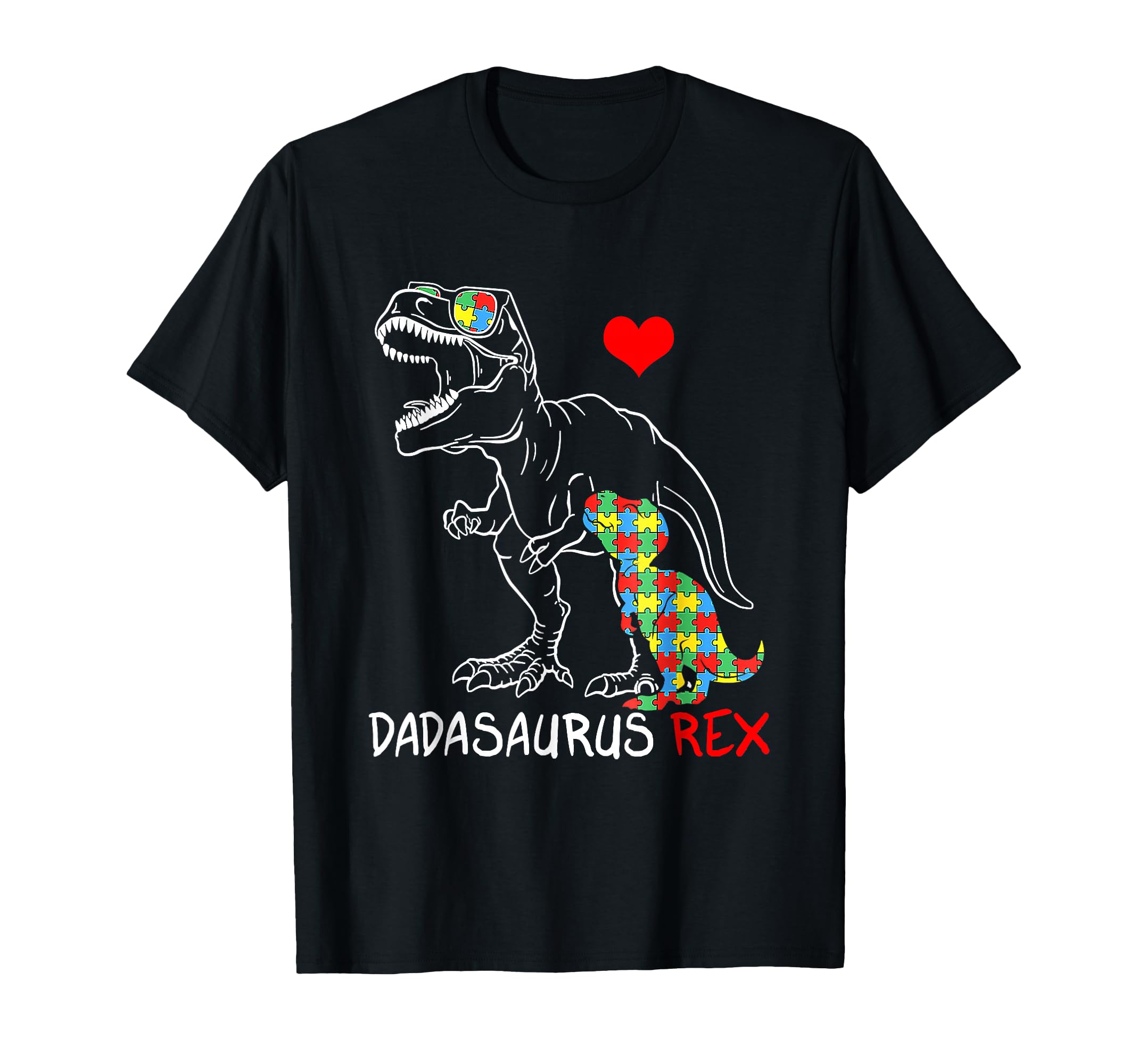 Dadasaurus Rex Autism Awareness Proud T-Shirt - Trendy Graphic Men Women - T-Shirt, Sweatshirt, Hoodie