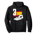 3 Soccer Birthday Gift Soccer Fan Hoodie - Trendy Graphic for Adults - T-Shirt, Sweatshirt, Hoodie