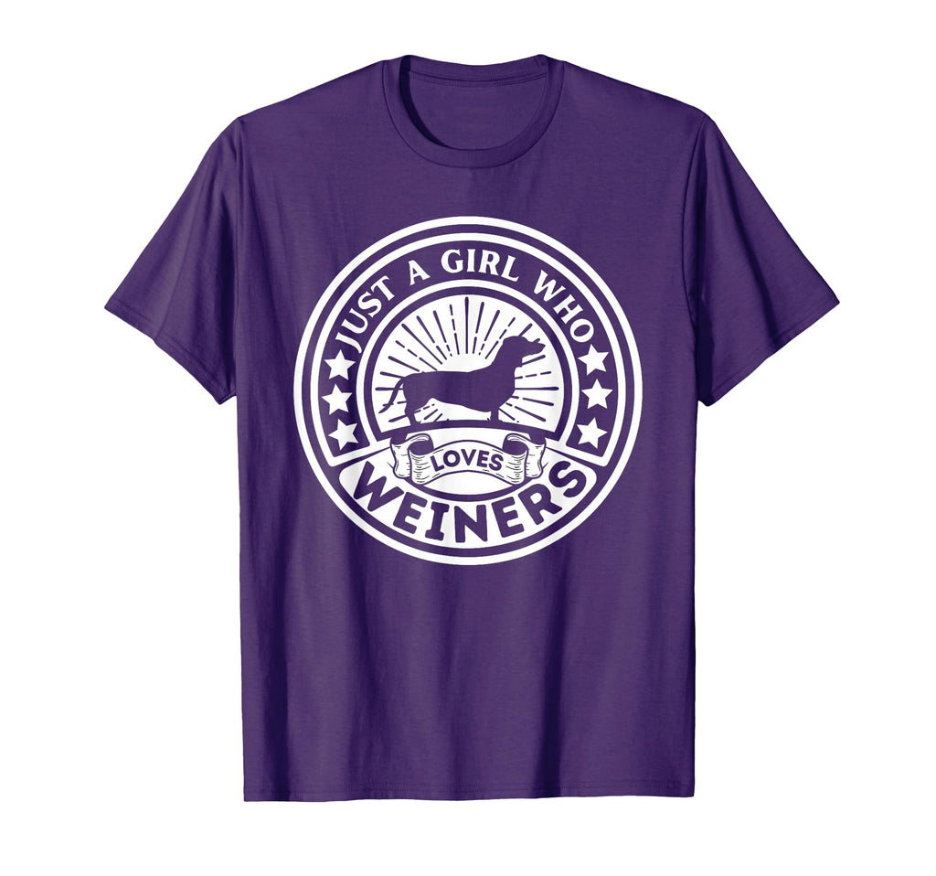 Weiner Dog Owner Just Who Loves Weiners T-Shirt - Aesthetic Graphic Unisex - T-Shirt, Sweatshirt, Hoodie