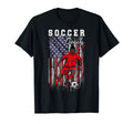 Usa Flag Soccer Player Proud Soccer Coach T-Shirt - Trendy Graphic Unisex - T-Shirt, Sweatshirt, Hoodie