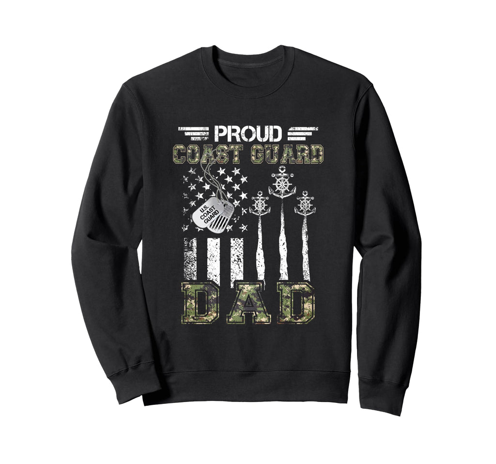 Proud Coast Guard Dad Us Coast Sweatshirt - Fun Novelty Design Unisex - T-Shirt, Sweatshirt, Hoodie