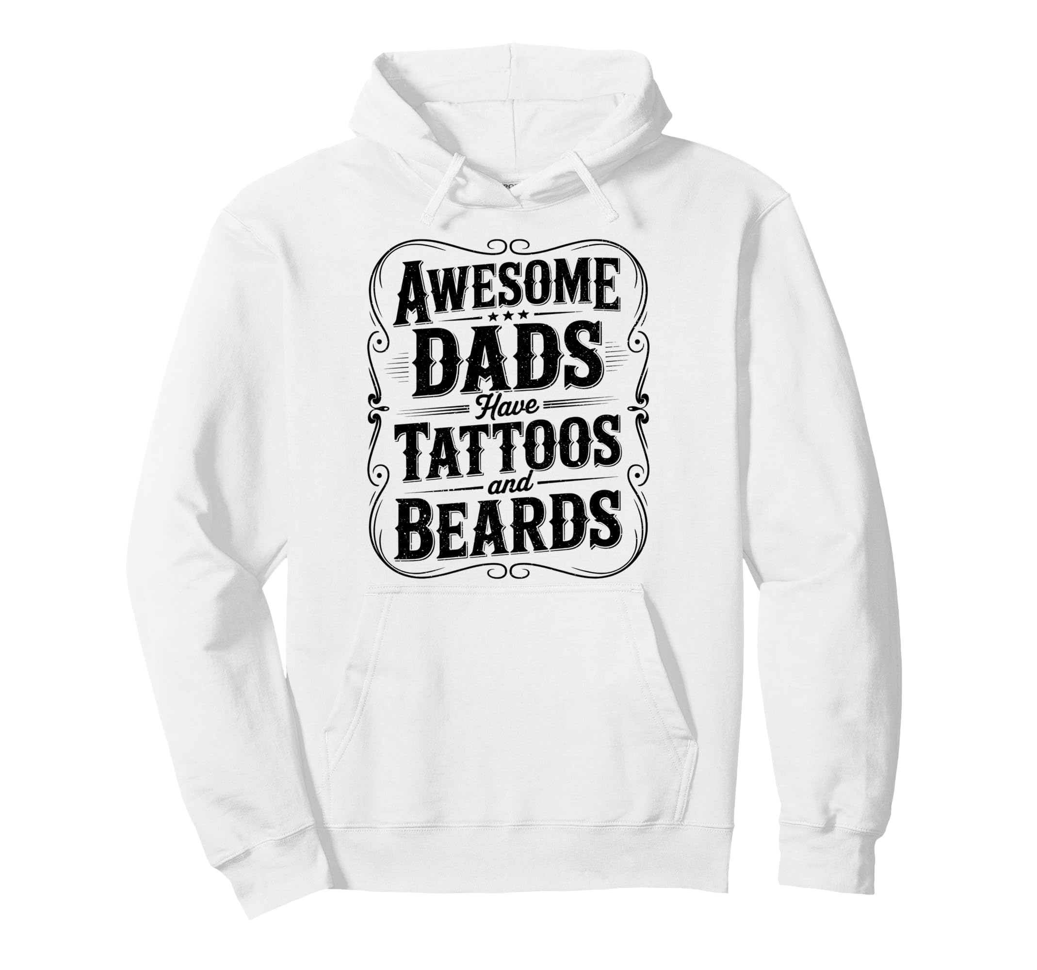 Awesome Dads Have Tattoos And Beards Mom Hoodie - Aesthetic Graphic Unisex - T-Shirt, Sweatshirt, Hoodie