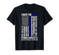 Back Blue My Daughter Proud Dad Police T-Shirt - Custom Art Print Unisex - T-Shirt, Sweatshirt, Hoodie