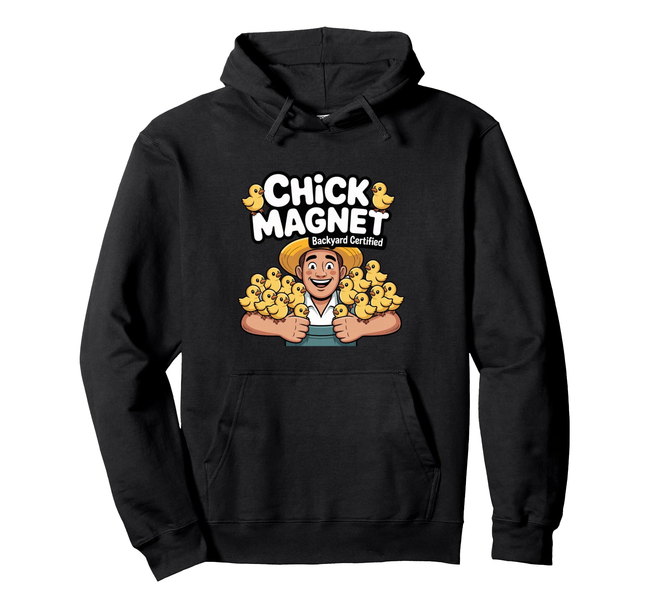 Chick Magnet Funny Backyard Chicken Hoodie - Aesthetic Graphic Unisex - T-Shirt, Sweatshirt, Hoodie