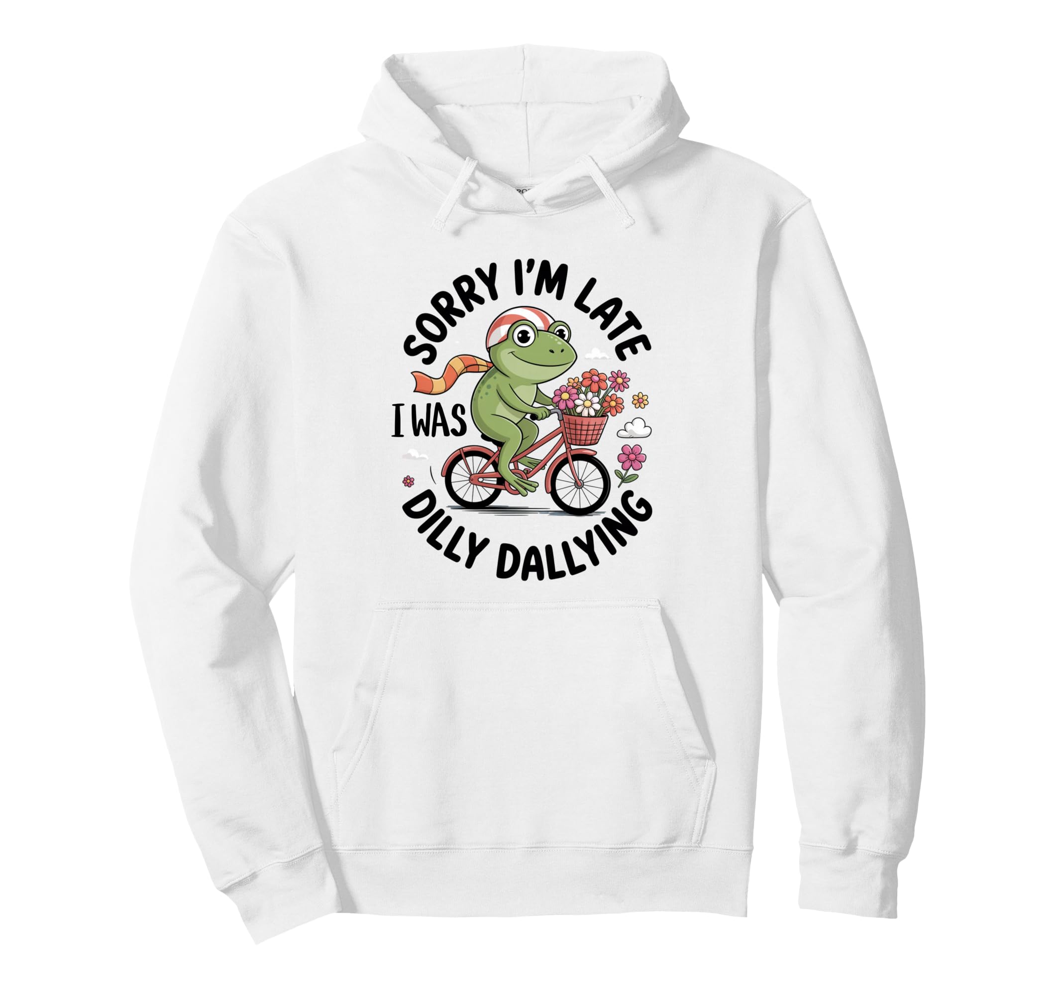Funny Frog Cycling Cyclist Bicycle Hoodie - Aesthetic Graphic for Adults - T-Shirt, Sweatshirt, Hoodie