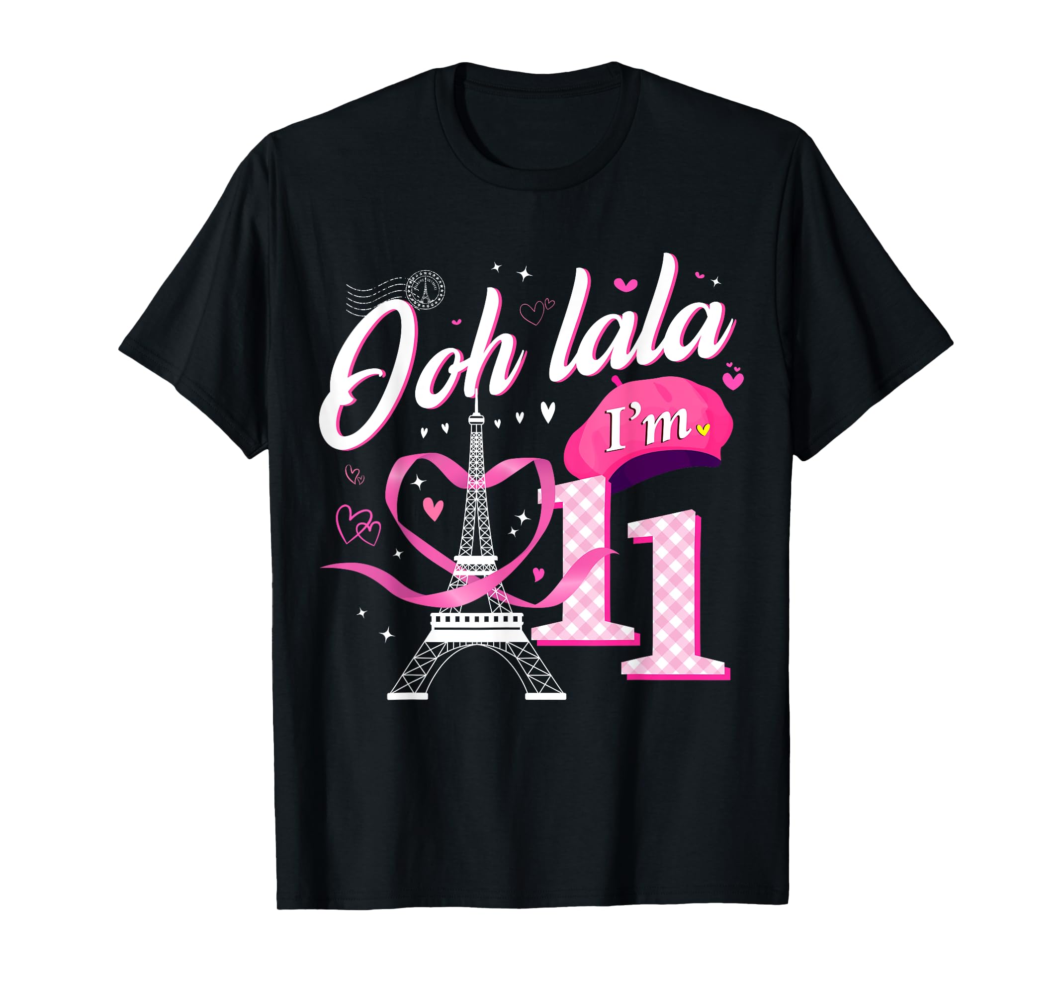11Th B Day Paris Eiffel Tower Birthday T-Shirt - Novelty Apparel Men Women - T-Shirt, Sweatshirt, Hoodie