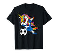 Dabbing Unicorn Scotland Soccer Fan T-Shirt - Minimalist Print Unisex - T-Shirt, Sweatshirt, Hoodie