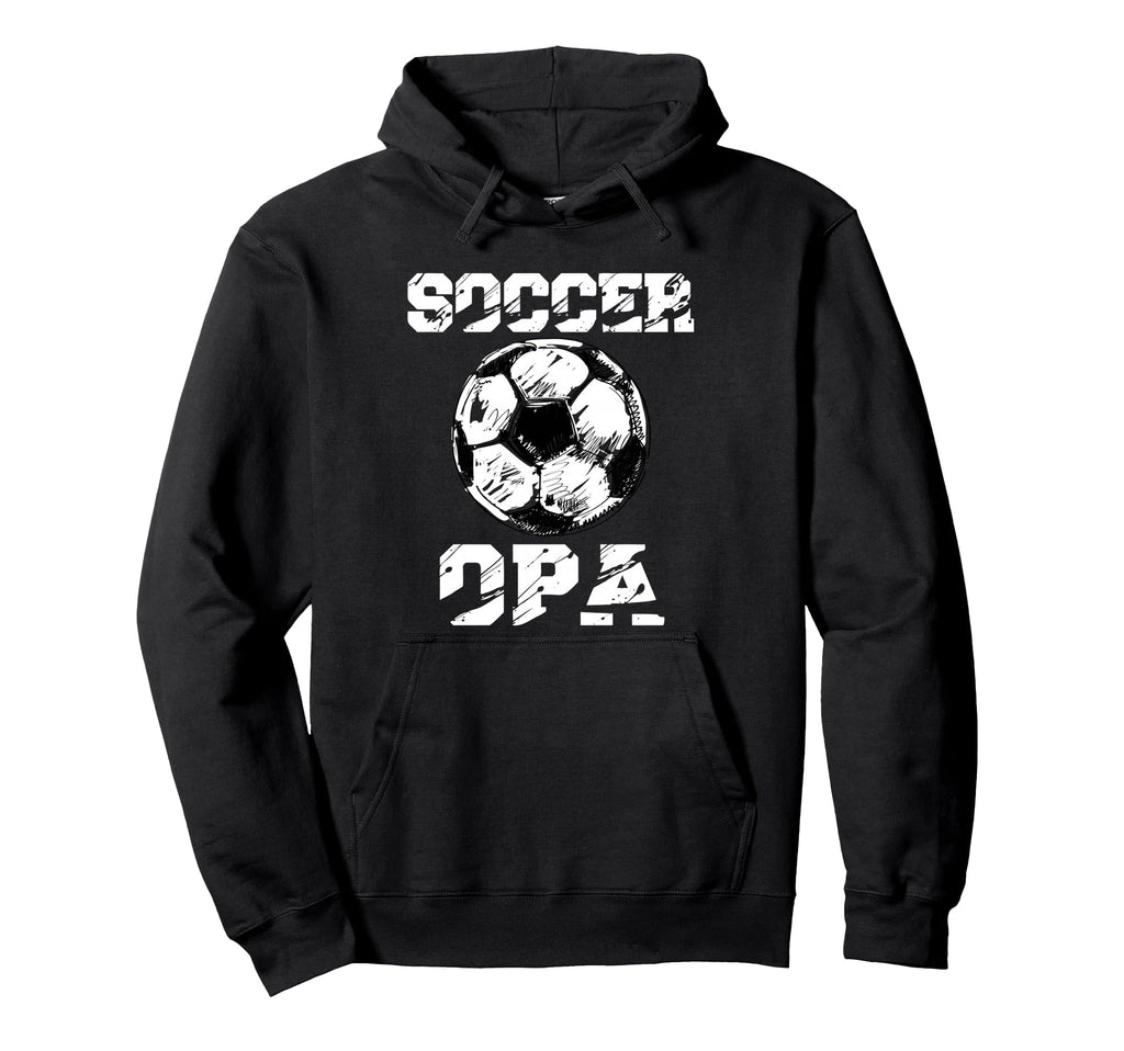 Soccer Opa Distressed Ball Funny Soccer Hoodie - Graphic Print Men Women - T-Shirt, Sweatshirt, Hoodie
