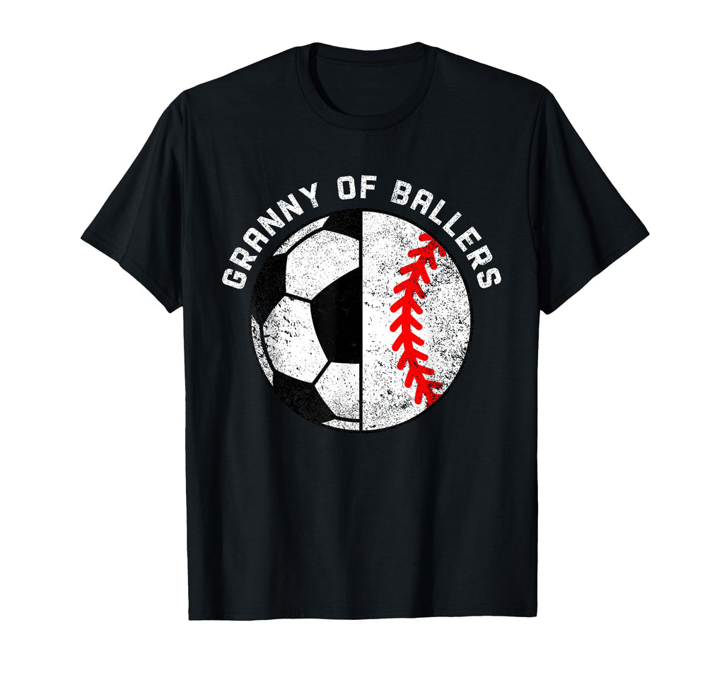 Granny Ballers Funny Soccer Baseball T-Shirt - Unique Graphic Men Women - T-Shirt, Sweatshirt, Hoodie