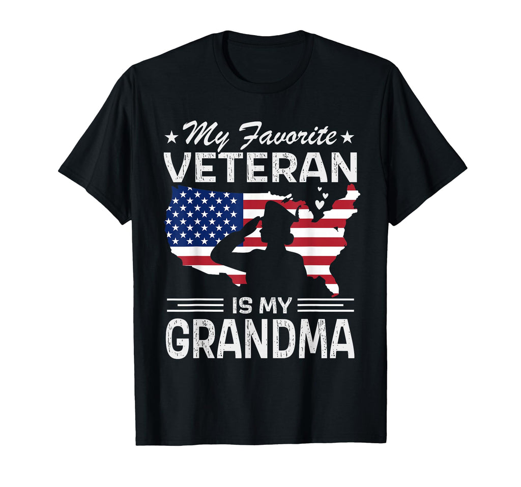 My Favorite Veteran Is My Grandma T-Shirt - Trendy Graphic Men Women - T-Shirt, Sweatshirt, Hoodie